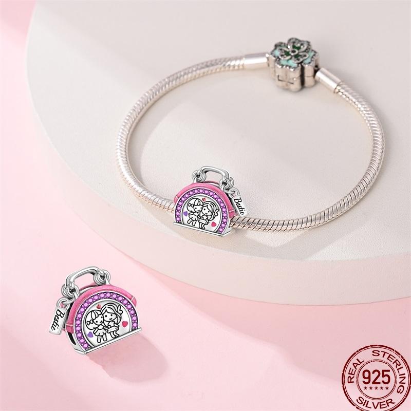 100% Copper Sister Friend Charm Love Heart Blessing Series Suitable For 3Mm'S Bracelet Ladies Fine Jewelry Gift