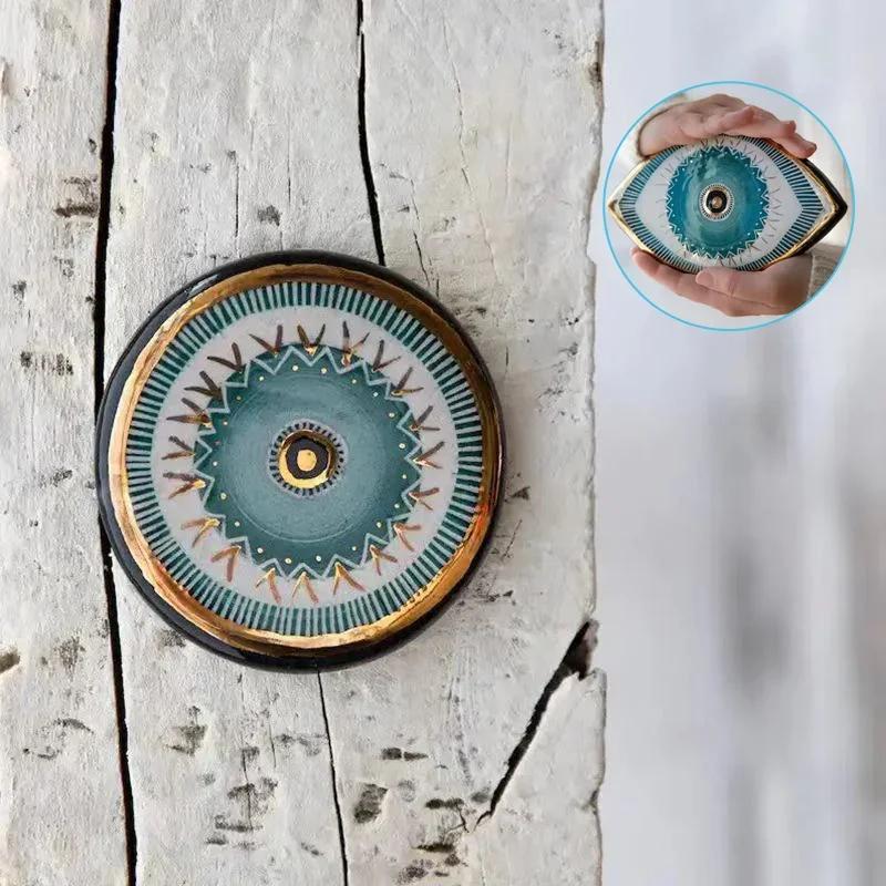 Wall Decoration Easy To Install Wall Hanging Wall-mounted Decorative Turkish Greek Blue Wall Hanging Evil Eye Pendant