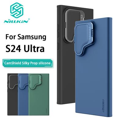 NILLKIN Para Samsung Galaxy S24 Ultra funda de teléfono CamShield Silky Prop funda de silicona protección de cámara contraportada