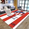 Fußballverein Muster Teppich, Innen-/Außenteppich, für Picknick, Spielzimmer, Schlafzimmer, Büro, Wohnzimmer, Heimdeko Teppich, Geburtstagsgeschenk