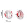 5pcs/lot Christmas Elements Glass Beads Loose Spacer Beads For Jewelry Making DIY Bracelet Necklace Accessories