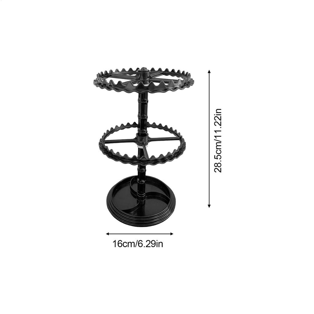 Schmuckhalter Doppellagiges Armbandregal Ohrring-Organizer für Damen Badezimmer Schreibtisch Ohrstecker Armband Schrank Weihnachten