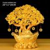 Citrine Money Tree Wine Cabinet Decor: Feng Shui Wealth Attraction Ornament for Home & Living Room, Perfect Creative Opening Gift