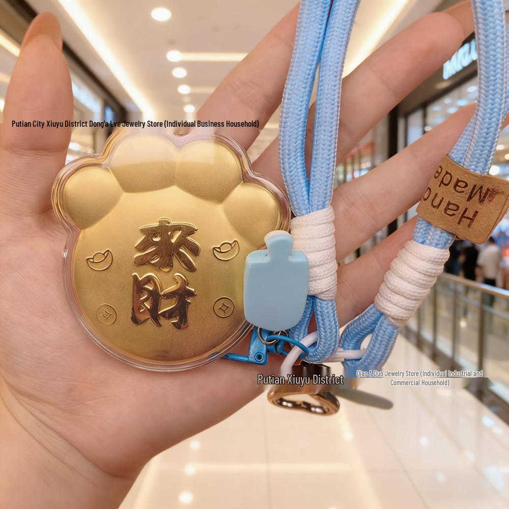 Pingente de Bolsa Gato da Sorte de Ouro Puro 999 20mg e Chaveiro de Urso