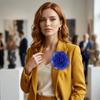 Broche Fleur en Organza Épingle à Cheveux Fleur Surdimensionnée Nouvelle Boucle pour Foulard Accessoires Vestimentaires