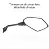 Motorcycle Mirror 2Pcs E-Bike Rearview Mirrors Electrombile Back Side Convex 8mm 10mm