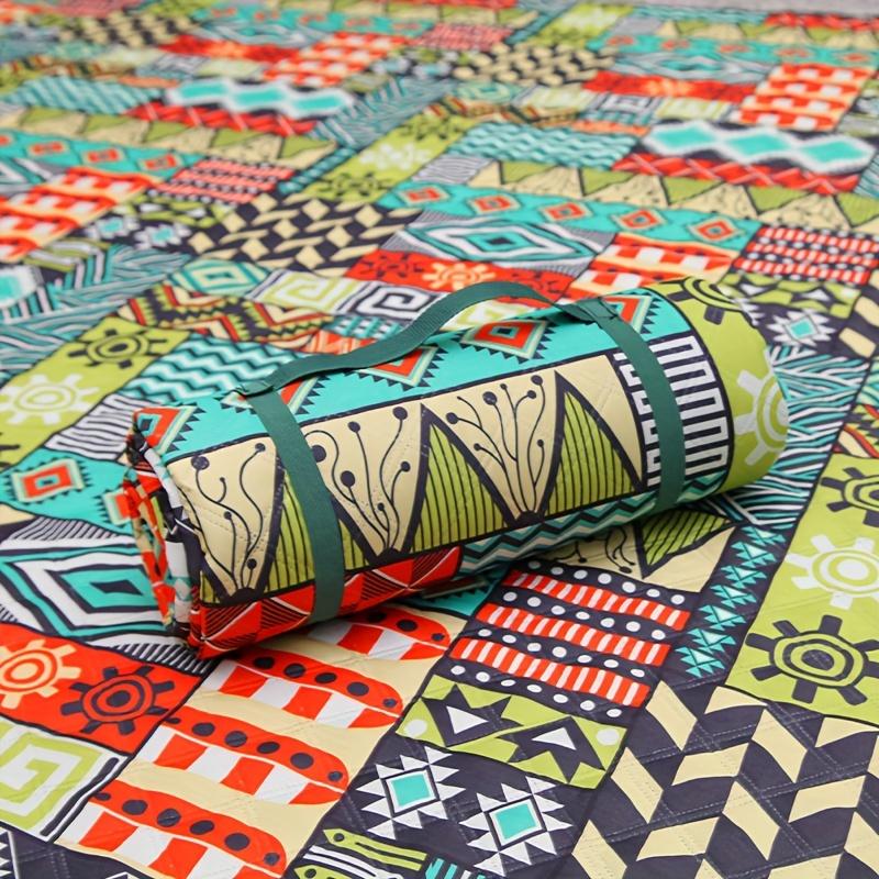 

150*200 см коврик для кемпинга, коврик для пикника на открытом воздухе, портативный складной пляжный коврик, водонепроницаемый и влагостойкий коврик для кемпинга, парковый ковер Quadrangle Puzzle