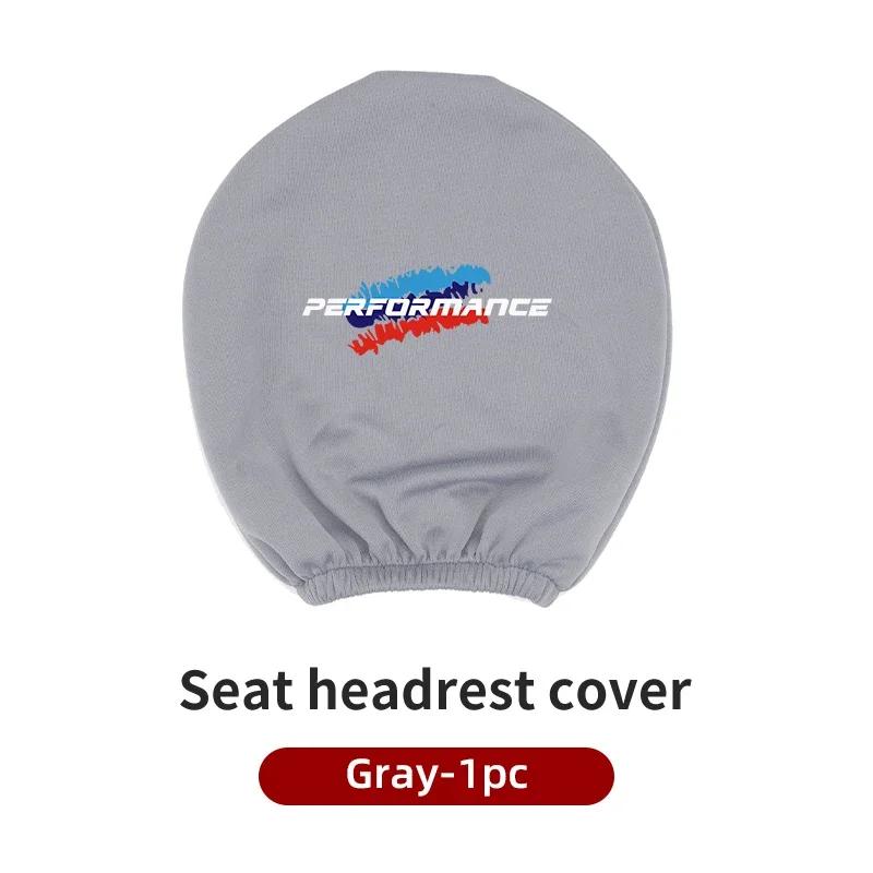 New Car Seat Headrest Cover Taxi Advertising Dust Head Cover Interior Accessories For BMW Performance X1 X3 X5 E39 E46 E90