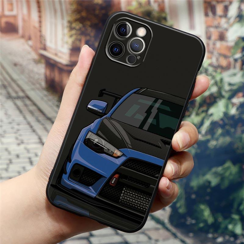 Japan JDM Tokyo Sports Car Anime Phone Case For Apple iPhone 16e 16 15 14 13 12 11 Pro Max XR XS 8 Plus SE2 Cover Silicone Cases