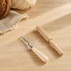 2pcs Yarn Cutter Latch Hook Tool Wooden Handle Thread Cutter Set Rug Hooking Kit  For Beginners