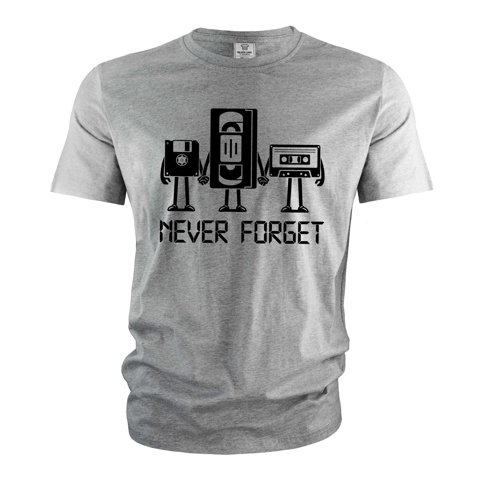 Funny 80s 90s childhood T-shirt Vintage Shirts Never Forget Old Cassette Shirt 4XL