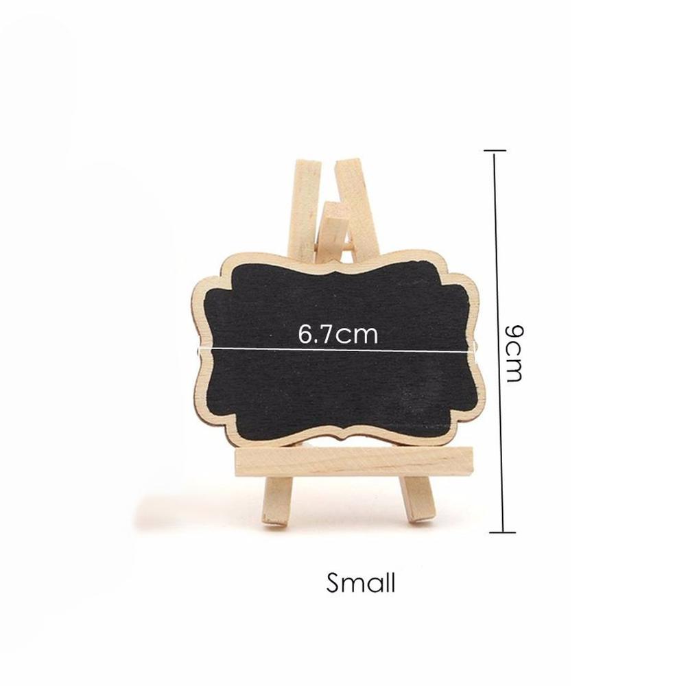 10PCS Portable Mini Wooden Blackboard Universal Message Board Chalkboard Wedding Party Decorative Parts Wholesale  Dropshipping