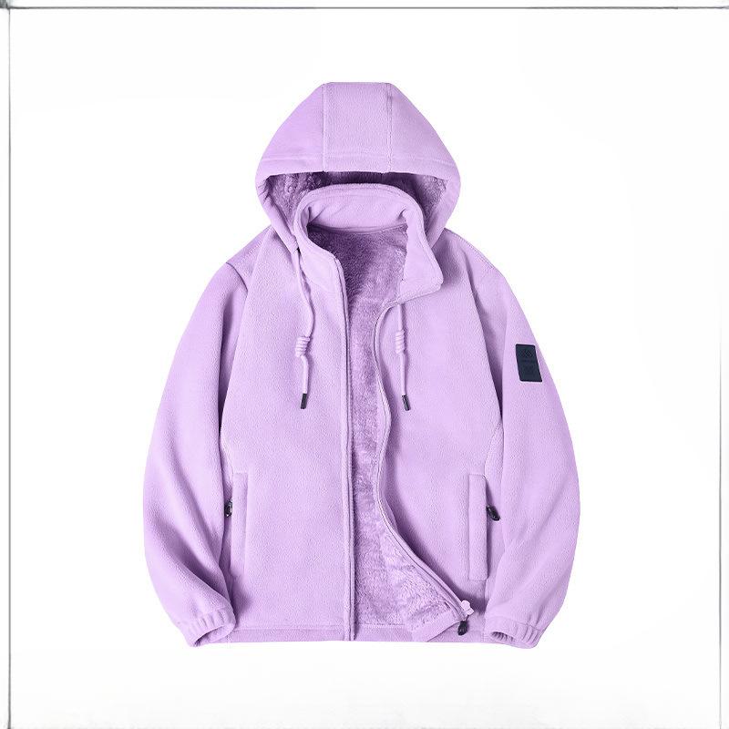 Autumn and Winter Fleece Clothes Couple Lamb Fleece Fleece Clothes Thickened Coat Couple Fleece Fleece Fleece Jacket