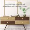Set Of 12 Brushed Gold Dresser Knobs 1 Inch Diameter Gold Finish Cabinet Hardware Gold Drawer Knobs with Easy Install