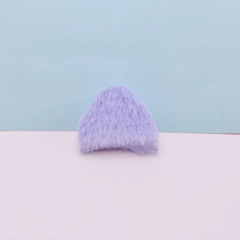 10 Pcs Handmade DIY Hair Clips Cat Ears Lovely Furry Hair Barrettes Hairpin for Creative Hair Styling Accessories