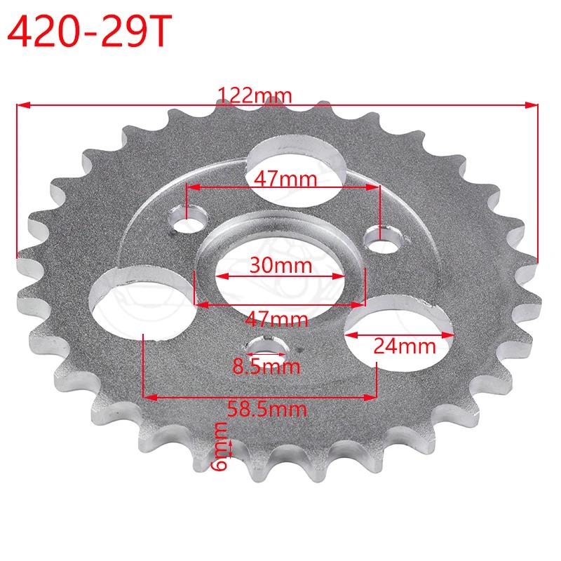 420 24T/26T/29T/31T/35T/37T Motorcycle Accessories Rear Sprocket Monkey Bike Rear Drive Sprocket for Z50A Z50 Z50R Z50J