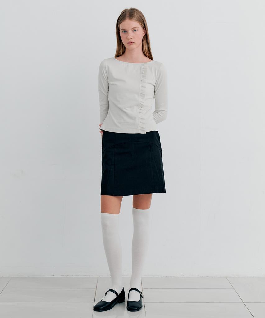 Itove Seoul Mid-Rise Mini Skirt Black