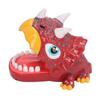 Finger Biting Prank Toy Dinosaur Shaped Interesting Interactive Press Teeth Funny Game for Kids Red