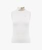 FAIRLIAR GOLF Double High-Neck Sleeveless T-Shirt (White)