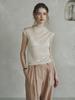 LENINA Margaret Half Turtleneck T-Shirt_Beige