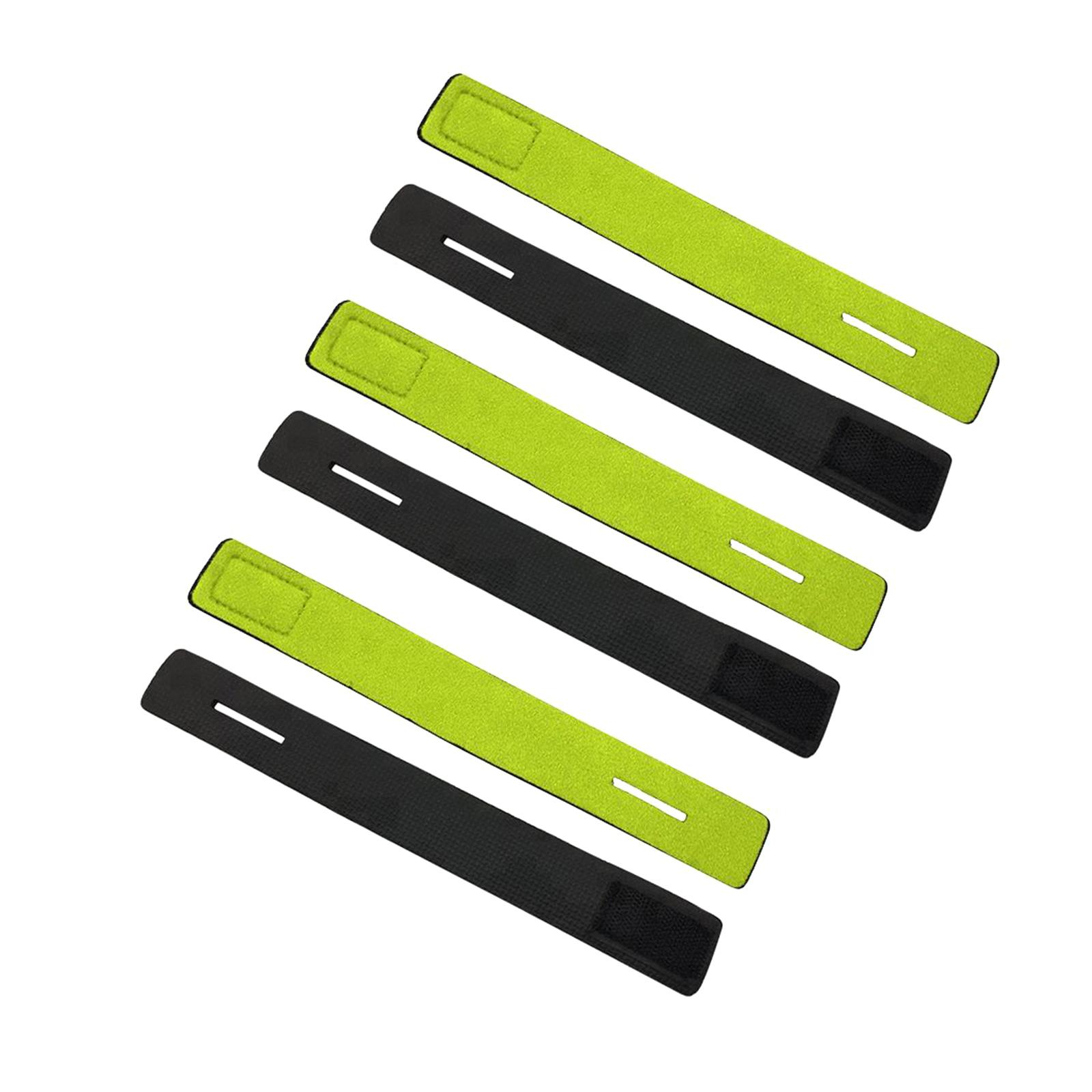 

6Pcs Fishing Rod Belt Stretchy Fishing Rod Wrap Strap Elastic Rod Ties Fishing Rod Straps Adjustable Fishing Rod Ties зелений