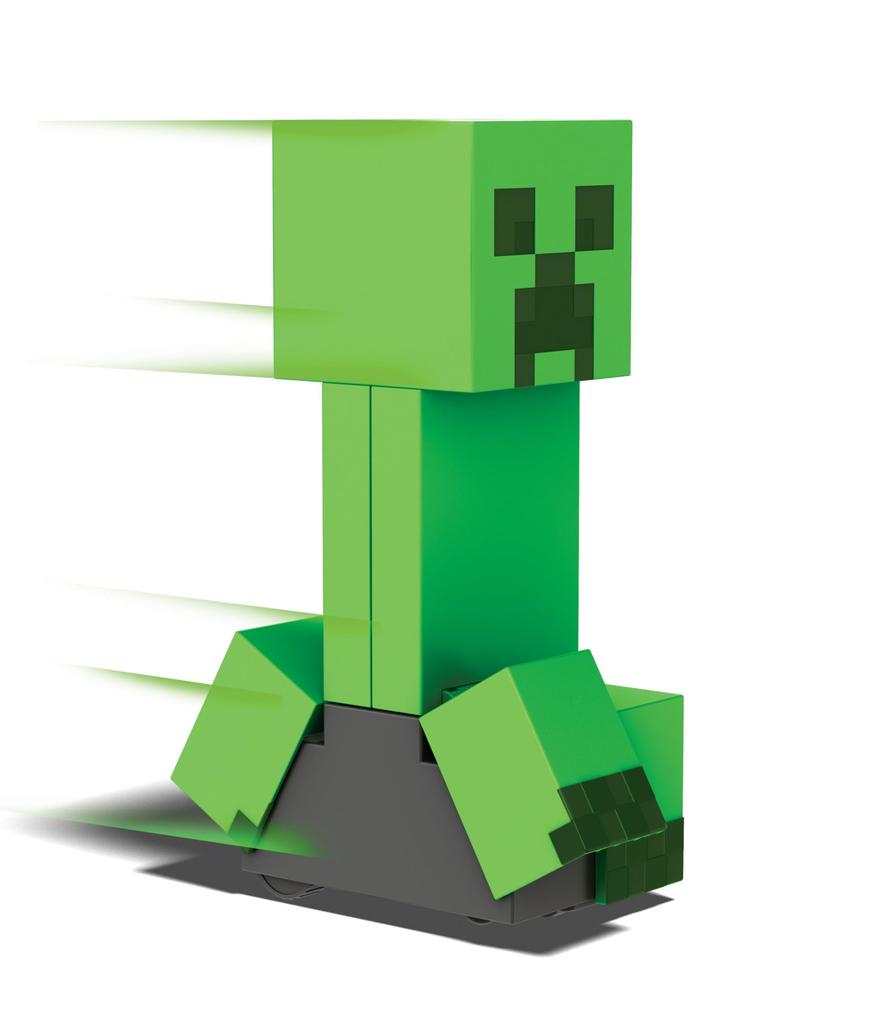 Mattel Minecraft Explosive RC Creeper with Lights 10 Explosive DLC Code & Sound, Particles, Game-Specific Movement,
