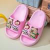 Cartoon Kids' Non-Slip PVC Flip-Flops: Unisex, Indoor/Outdoor, Soft Sole, Summer Slippers.