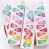 10pcs/pack Girls Colorful Alloy Bobby Pins Lovely Water-drop Heart Star Hairpins Rainbow Hair Clips Barrette Grips For Children