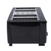 4 Slice Toaster Compact Stainless Steel Electric Toaster with 6 Browning Settings Extra Wide Slots Removable Crumb Tray