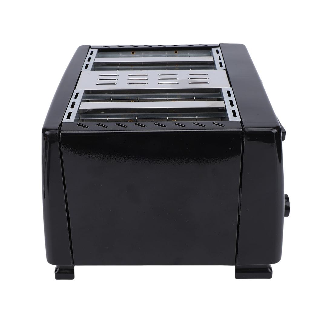 4 Slice Toaster Compact Stainless Steel Electric Toaster with 6 Browning Settings Extra Wide Slots Removable Crumb Tray