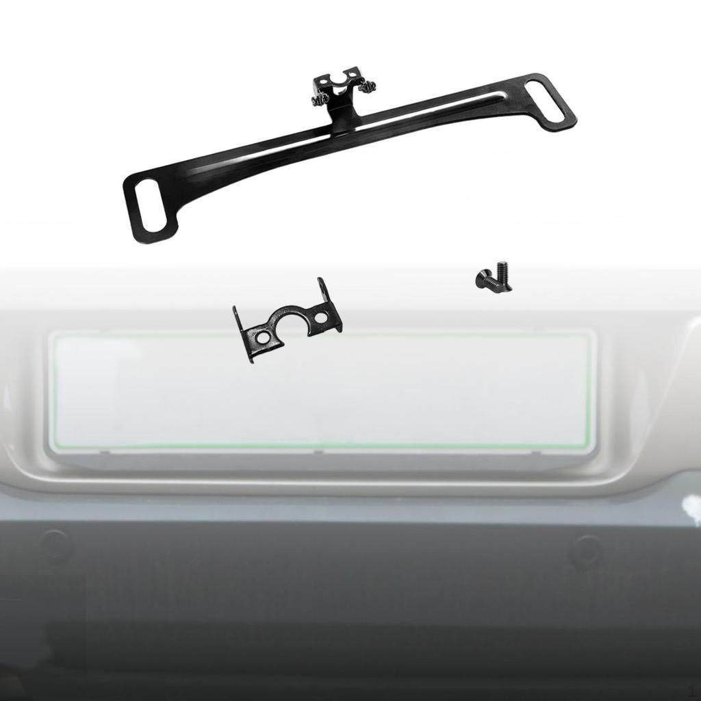 Car Rear View Camera License Plate Bracket Universal Metal Easy To Install Installation Holder