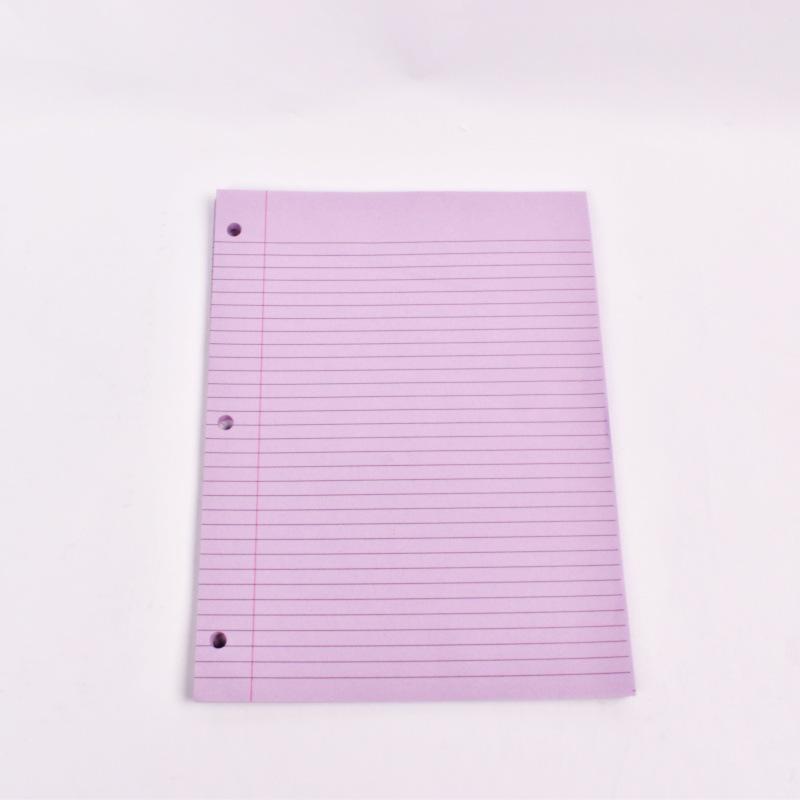

American-Style 3-Hole Loose-Leaf Colored Notebook with Lined Refill Pages