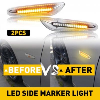 Front Side Marker Turn Signal Lights For 2007-2012 BMW E92 Coupe E93 Cabriolet