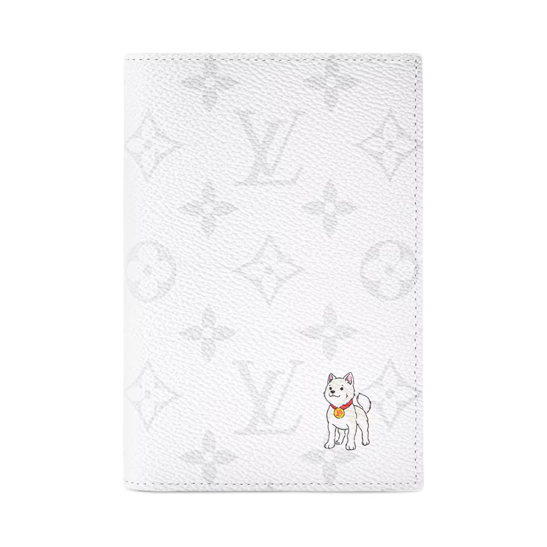 

Louis Vuitton Seoul Limited Edition Jeju Dog Pattern Monogram Coated Canvas Passport Holder Men passport holder White M27083 Gift Set(Basic Set+Box+Shopping Bag)