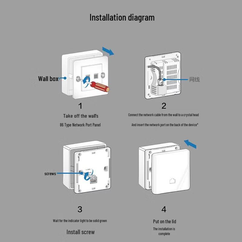 H3C WiFi 6 Dual-Band Indoor Wireless Access Point