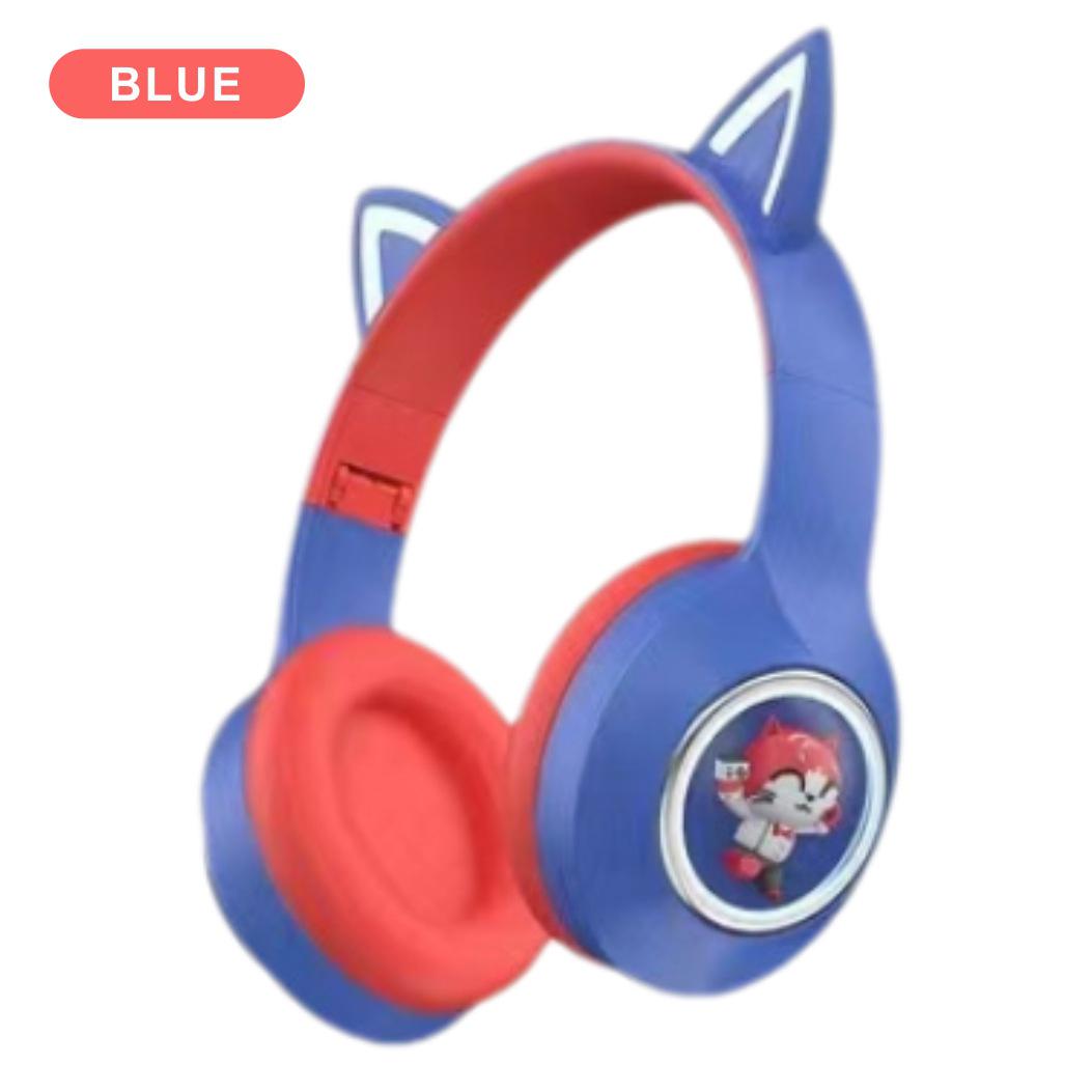 

High-Value Luminous Cat Ear Bluetooth Gaming Headset with Heavy Bass