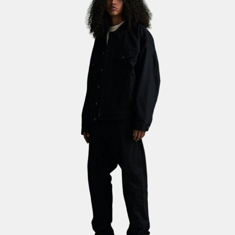 Fear of God Essentials FW23 Denim Jacket 'Jet Black' Men's 202BT234270F