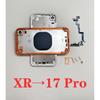 DIY Back Shell For iPhone XR Convert To 17 Pro Back Housing Assembly Fully Compatible Rear Cover With Free Gifts