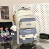 Schoolbag new large-capacity ridge protection student schoolbag simple leisure backpack outdoor travel commuting light burden reduction backpack