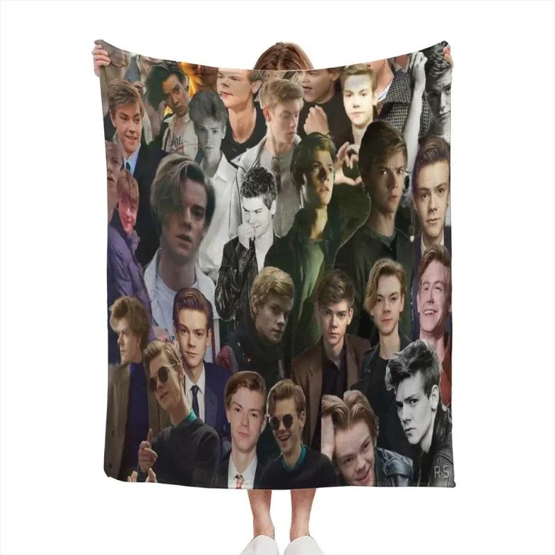 Manta Fina Para Collage Thomas Brodie-sangster, Cama Suave Y S разноцветный