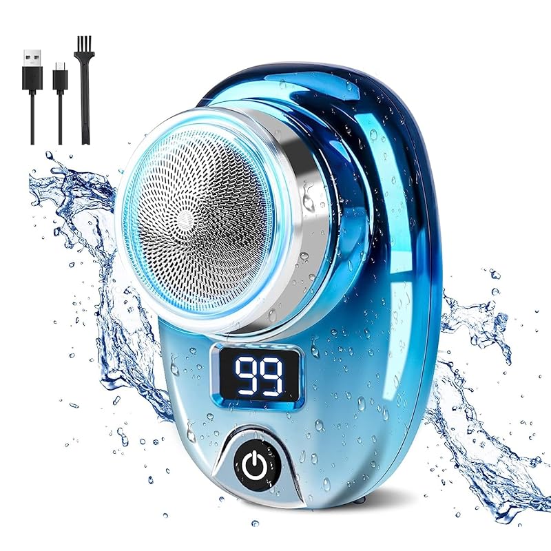 

[2024 New Model/Super Powerful Motor] Small electric shaver electric shaver popularity ladies men s electric shaver 6 blades rotary close shave mobile