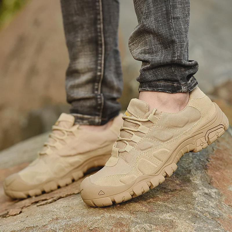 Erkekler İçin Alçak Üstlü Açık Hava Tırmanma ve Yürüyüş Ayakkabıları: Dayanıklı, Aşınmaya Dayanıklı, Günlük Spor Ayakkabıları