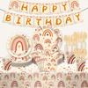 Bohemian Themed Birthday Party Set Disposable Love Rainbow Paper Plate Paper Cup Party Supplies