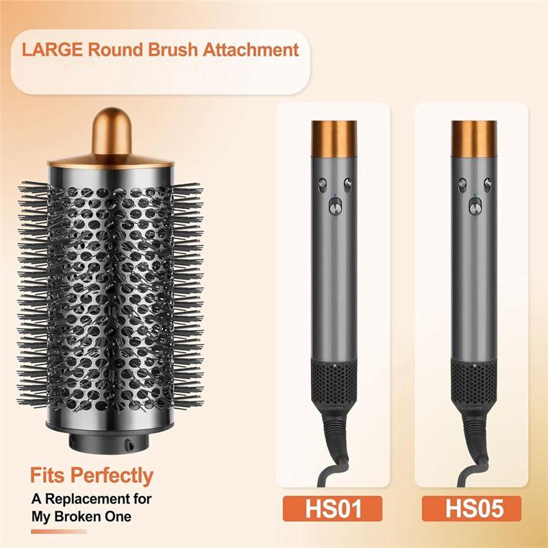 -November Upgraded Large Round Brush And Round Volumizing Brush Set For Dyson Airwrap HS01 HS05 HS08 Curling Iron Attachment Acc