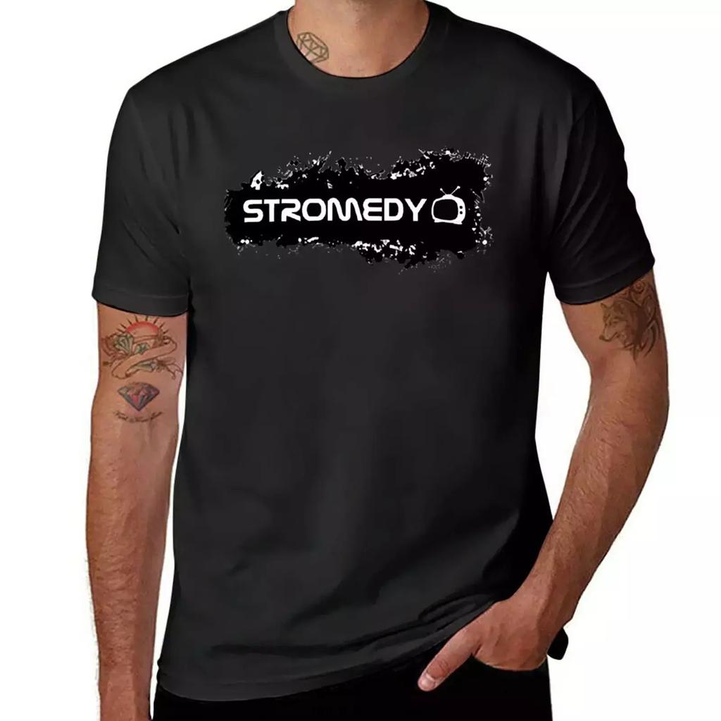 Stromedy T-shirt vintage oversizeds Blouse heren t-shirts pak
