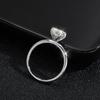 KNOBSPIN D VVS1 Oval Moissanite Rings 4 Prong Setting Classic Trendy Women Engagement Wedding Band GRA Certified 925 Sliver Ring