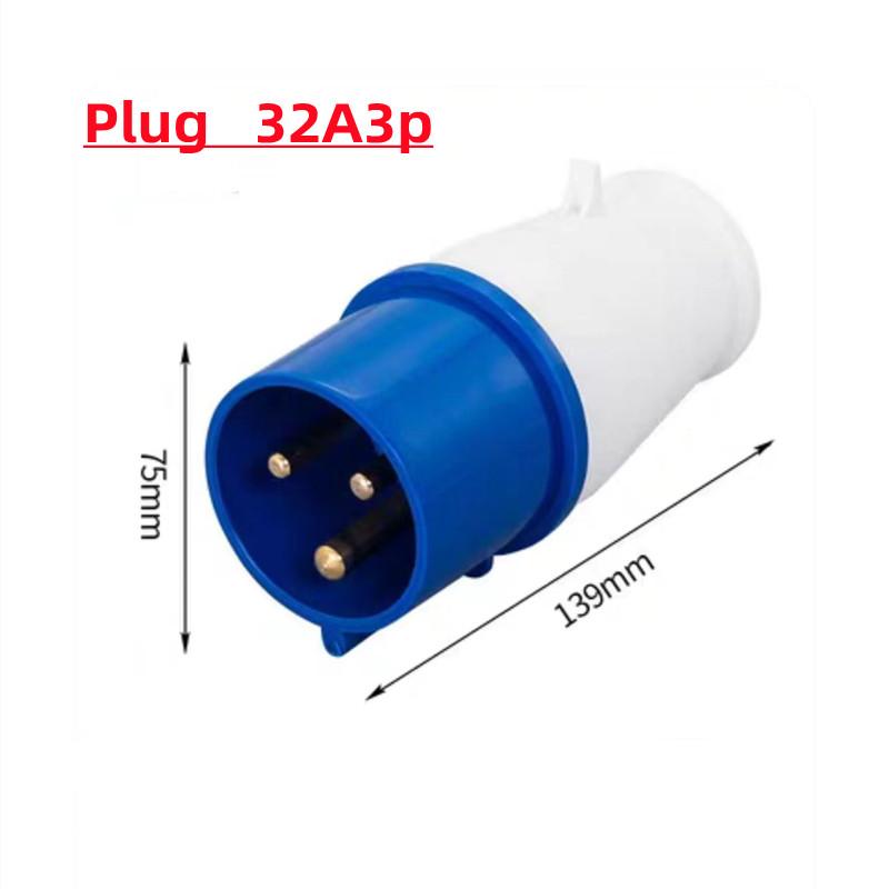 Industrial Plug and Socket 5pin 3core 3P/4P/5P Electrical Connector 16A 32A IP44 Wall Mounted Socket 220V 380V 415V MALE FEMALE