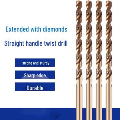High Cobalt Extended Twist Drill Bit for Stainless Steel Drilling