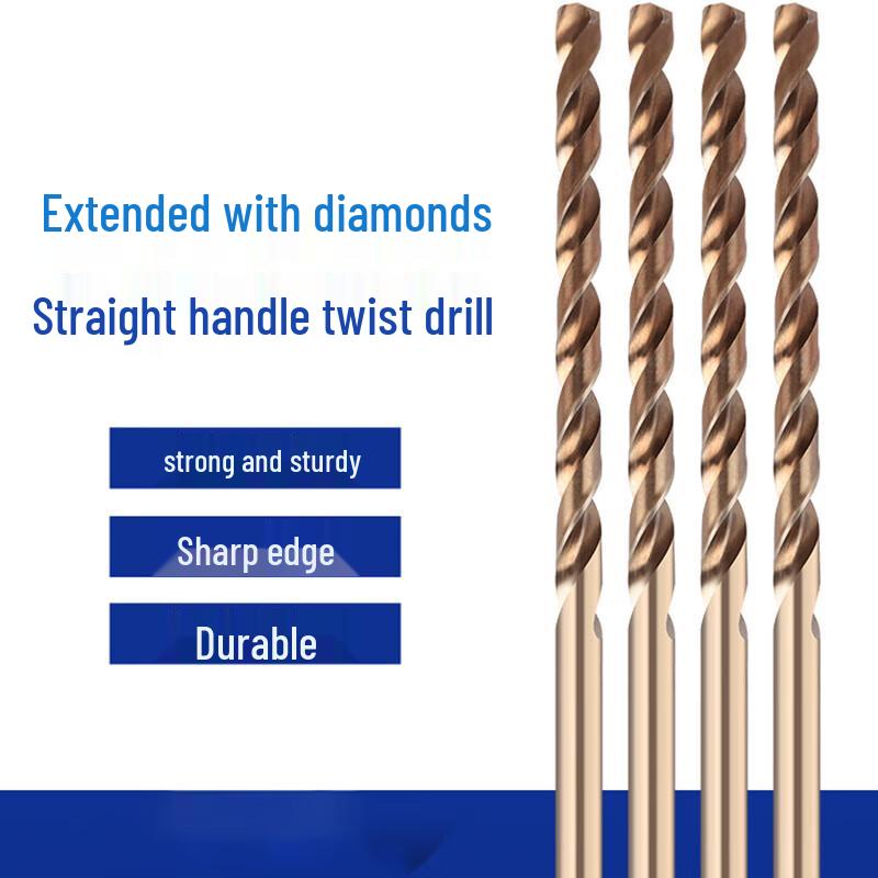 High Cobalt Extended Twist Drill Bit for Stainless Steel Drilling