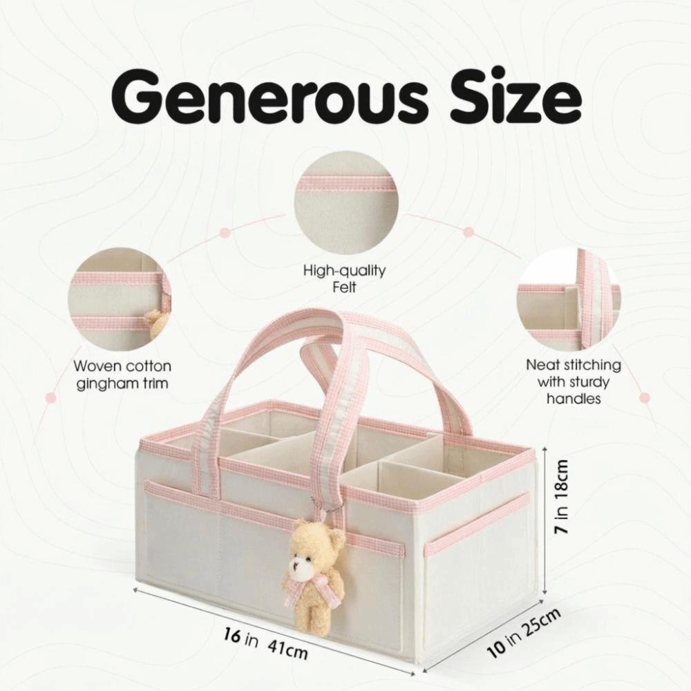 Filz Kinderzimmer Aufbewahrungskorb Große Kapazität Windeltasche Geschenk für Babyparty